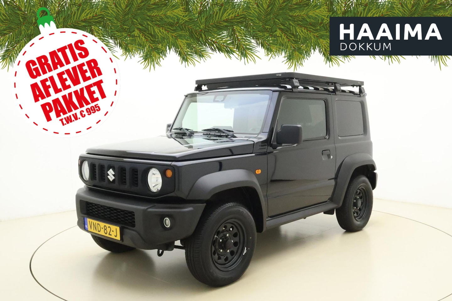 Suzuki Jimny - 1.5 Professional | Parkeercamera | Trekhaak | Navigatie | 4X4 | Roofrack | Stoelverwarming - AutoWereld.nl