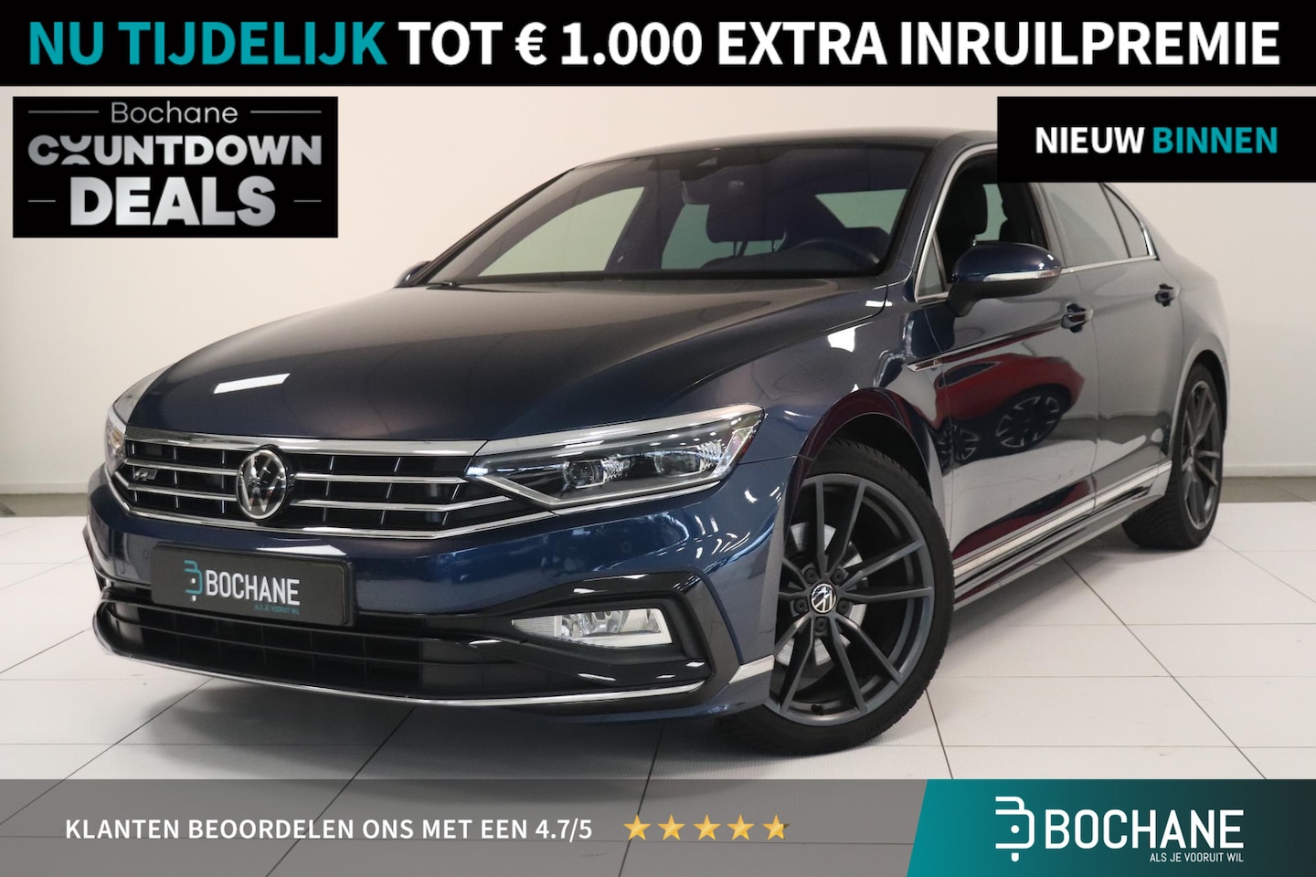 Volkswagen Passat - 1.5 TSI R-Line Business + | Camera | Comfort stoelen | Navigatie | Stoelverwarming | Apple - AutoWereld.nl
