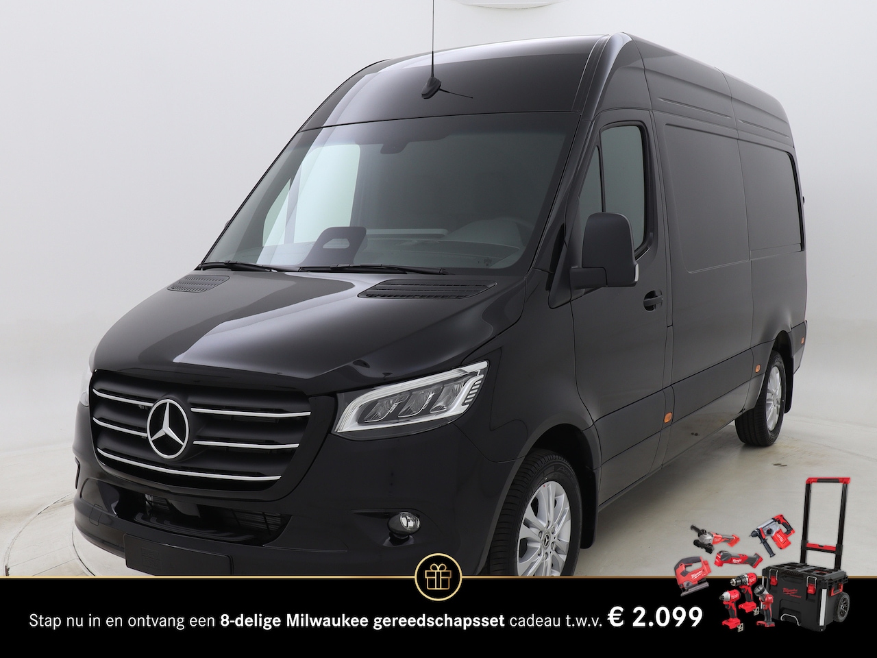 Mercedes-Benz Sprinter - 319CDI 190pk Automaat L2H2 RWD SELECT | BPM Vrij | 3,5t trekhaak voorbereiding | Winterpak - AutoWereld.nl