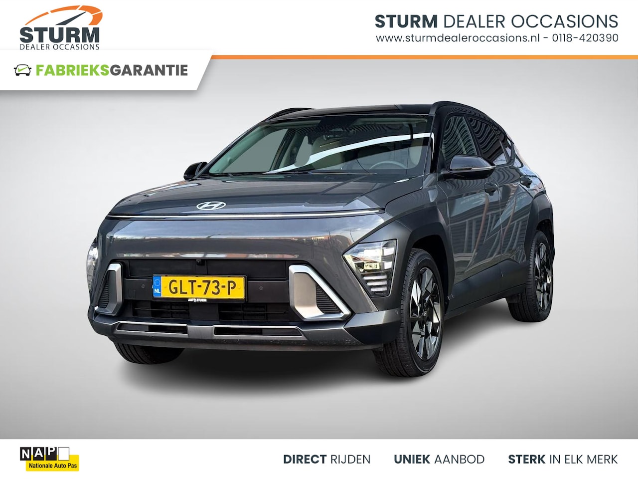 Hyundai Kona - 1.6 GDI HEV Premium NL-Auto, Meest Luxe Uitvoering! - AutoWereld.nl