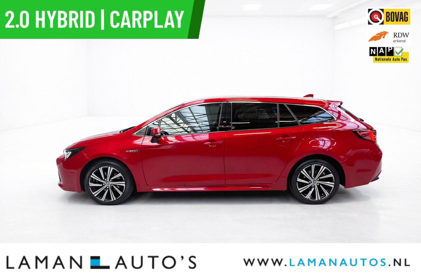 Toyota Corolla Touring Sports - 2.0 Hybrid 184pk Business Plus | CarPlay Halfleder 17" LMV ECC LED ACC Camera Metallic | H - AutoWereld.nl