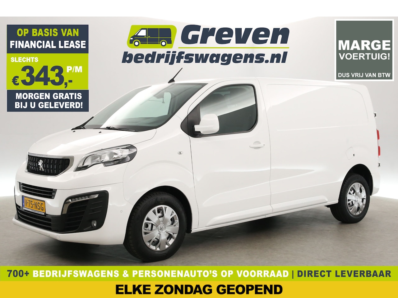 Peugeot Expert - 2.0 BlueHDI L2H1 | MARGE | Aut. | Clima | Cruise | Carplay | 360 Camera | 3-Zits | Stoelve - AutoWereld.nl