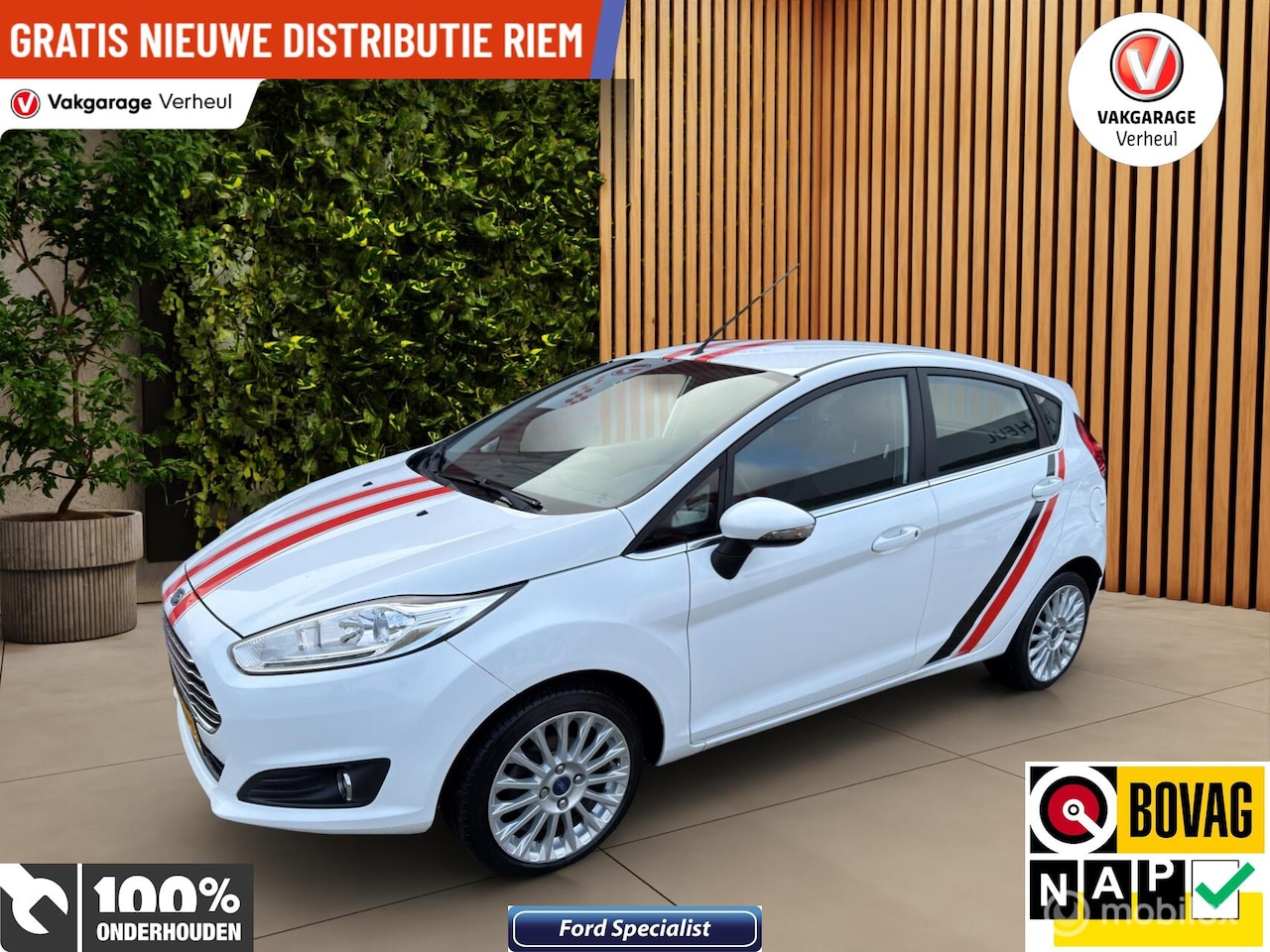 Ford Fiesta - 1.0 EcoBoost Titanium|101Pk|5Drs|Navi|Nap - AutoWereld.nl