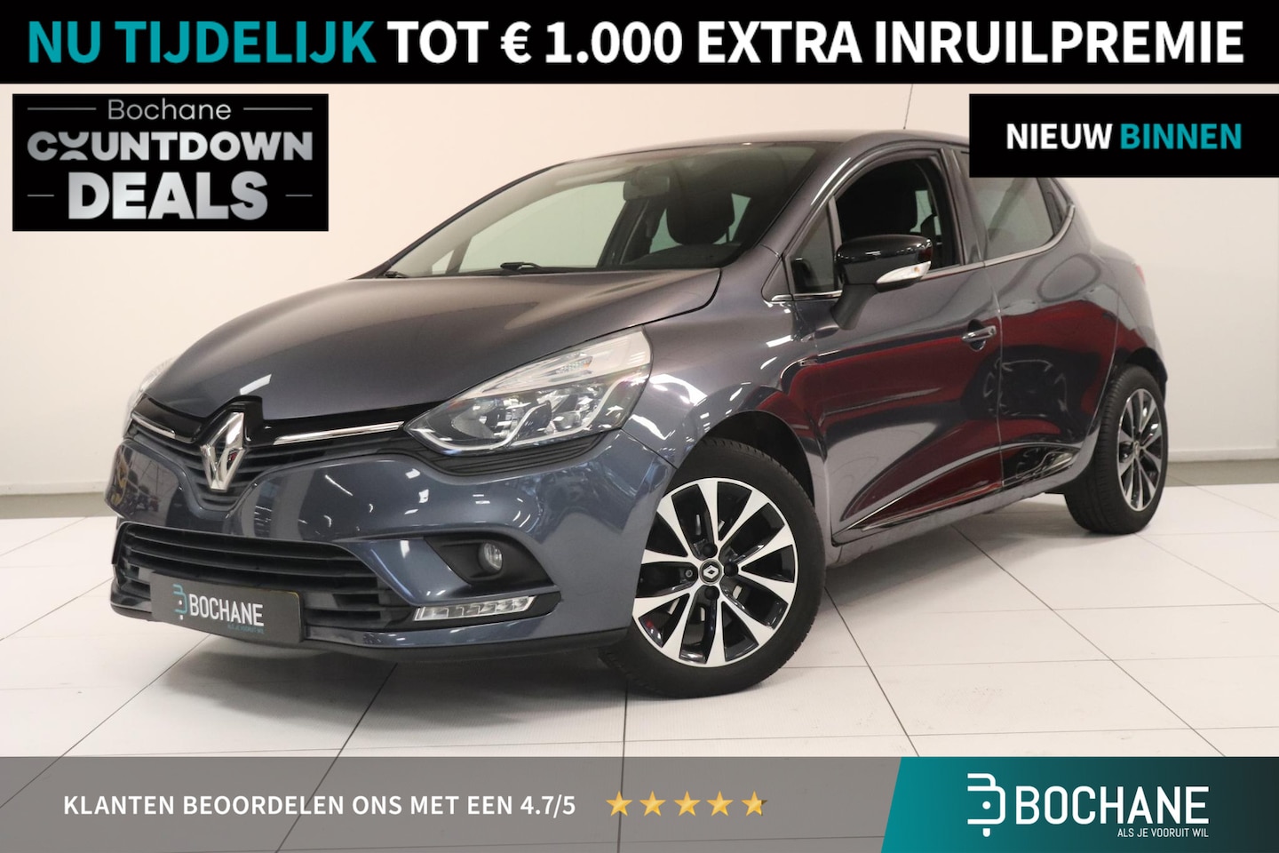 Renault Clio - 0.9 TCe Limited | Airco | Parkeersensoren | Navigatie | Key-less | Bluetooth | Lichtmetaal - AutoWereld.nl
