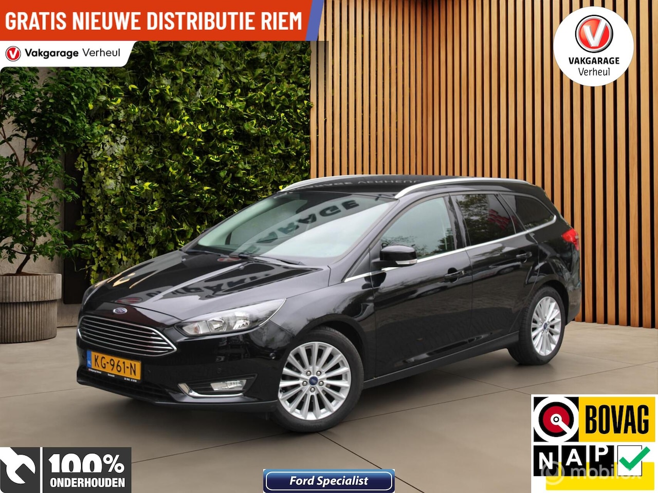 Ford Focus Wagon - 1.0 Titanium|125Pk|Navi|Boekjes|Nap - AutoWereld.nl