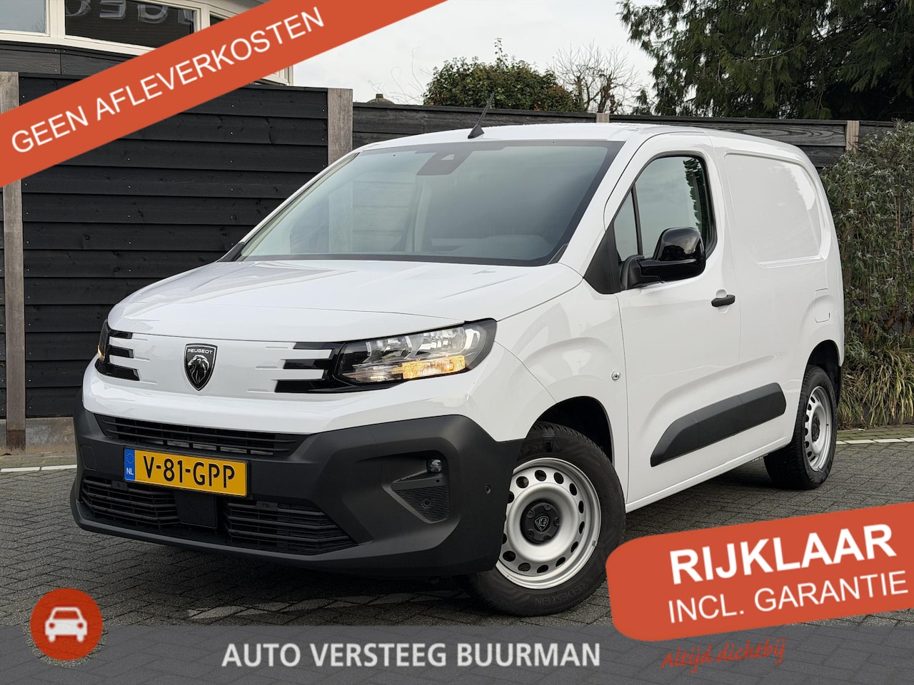Peugeot Partner - 1.5 BlueHDi 130PK EAT8 L1 Navigatie, Achteruitrijcamera, Parkeersensoren, Trekhaak, Apple - AutoWereld.nl