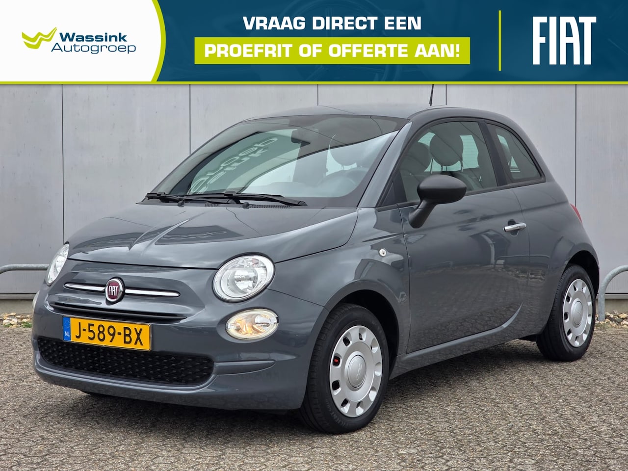 Fiat 500 - 1.0 70pk Hybrid Pop I Cruise Control I Airco I Radio I - AutoWereld.nl