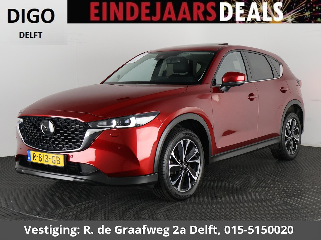 Mazda CX-5 - 2.0 SkyActiv-G 165 Luxury Automaat | Navigatie | 1e eigenaar | Schuif-/Kanteldak | Leder | - AutoWereld.nl