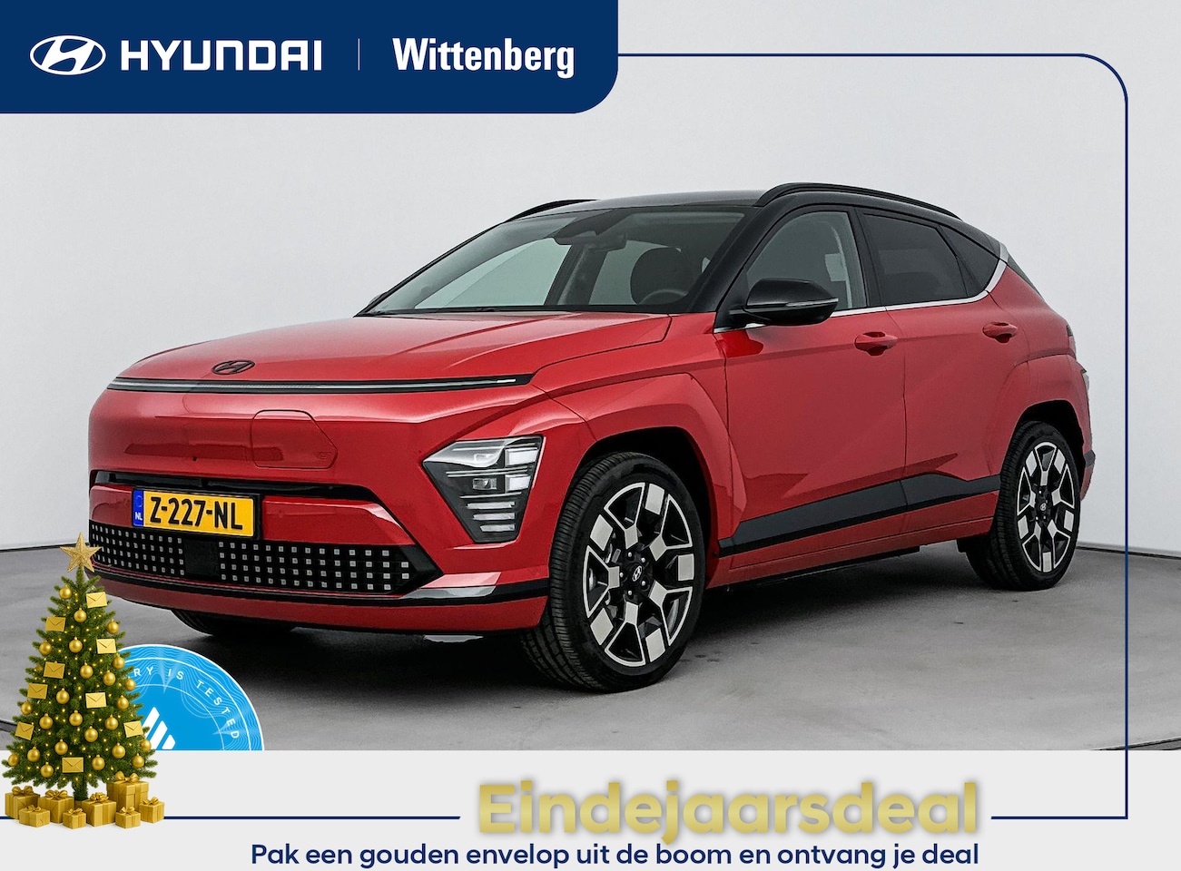 Hyundai Kona Electric - Premium 65.4 kWh | Leer | Trekhaak | Stoel + stuurverwarming | Memory | 360 Camera | - AutoWereld.nl