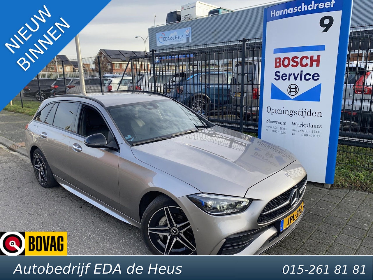 Mercedes-Benz C-klasse Estate - 300 e 4MATIC AMG Line met o.a. laser LED, HUD, sfeer, trekh., stoel-/stuurverwarming, etc. - AutoWereld.nl