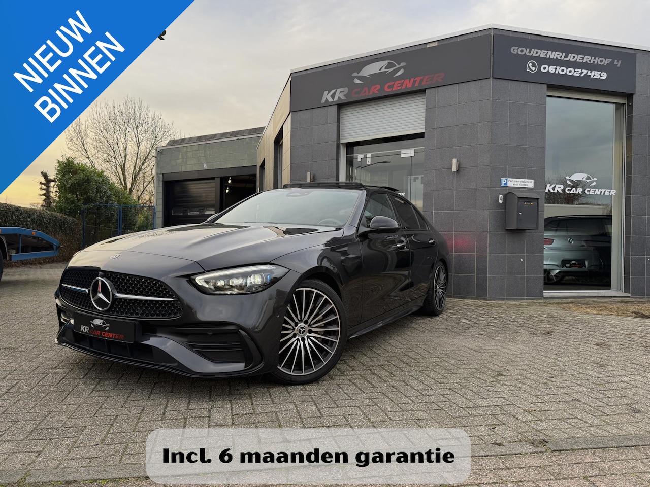 Mercedes-Benz C-klasse - 200 AMG PANO-BURMESTER-MEMORY-HUD-360 - AutoWereld.nl