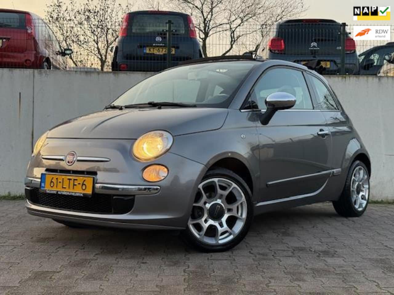 Fiat 500 C - 1.2 Lounge/AUTOMAAT/CABRIO/AIRCO/PDC/NL AUTO/LAGE KM STAND/NETTE AUTO/ - AutoWereld.nl