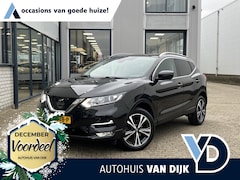 Nissan Qashqai - 1.2 N-Connecta | NL Auto/1e Eig./Voll.Historie/18"/Panodak/Navi/360° Camera/Clima/Cruise