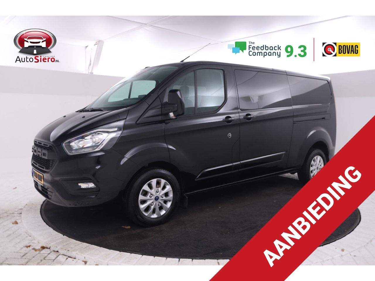 Ford Transit Custom - 320 2.0 TDCI L2H1 Limited DC 320 2.0 TDCI L2H1 Limited DC 170Pk, 5 Pers. Leer, 2x schuifdeur - AutoWereld.nl