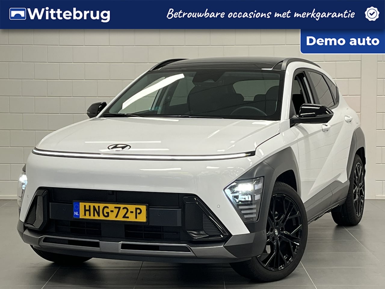 Hyundai Kona - 1.6 GDI HEV Premium Sky BLACK EDITION | 19 INCH VELGEN | PANORAMADAK | LEDER | FULL LED - AutoWereld.nl