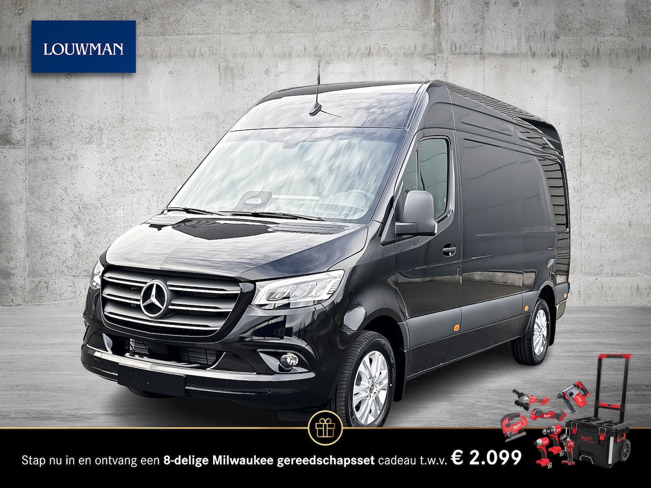 Mercedes-Benz Sprinter - 317CDI 170PK Automaat L2H2 RWD SELECT | BPM Vrij | Distronic | Alarm Klasse 3 SCM | - AutoWereld.nl