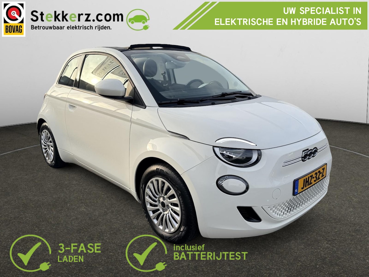 Fiat 500 C - 42 kWh Cabrio, 8881km!, SOH 98% - AutoWereld.nl