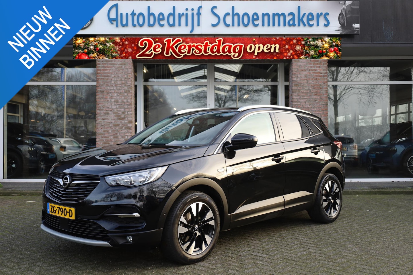 Opel Grandland X - 1.2 Turbo Innovation TREKHAAK HALF-LEER CARPLAY CAMERA DAB ELEC.KLEP CRUISE CLIMA NAVI LAN - AutoWereld.nl