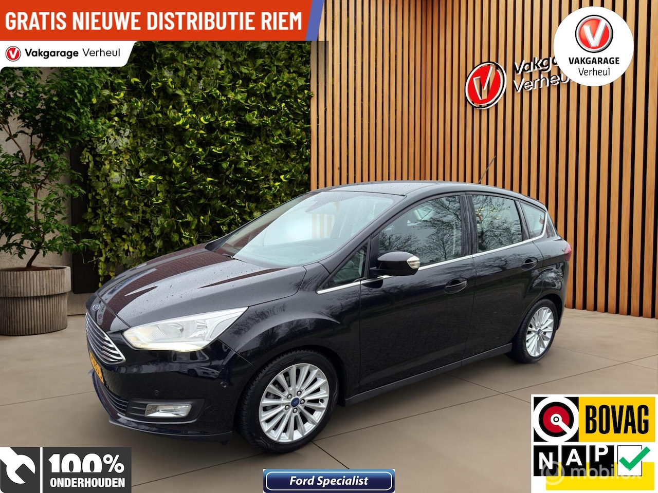 Ford C-Max - 1.0 Titanium|125Pk|Trekhaak|Navi|Boekjes - AutoWereld.nl