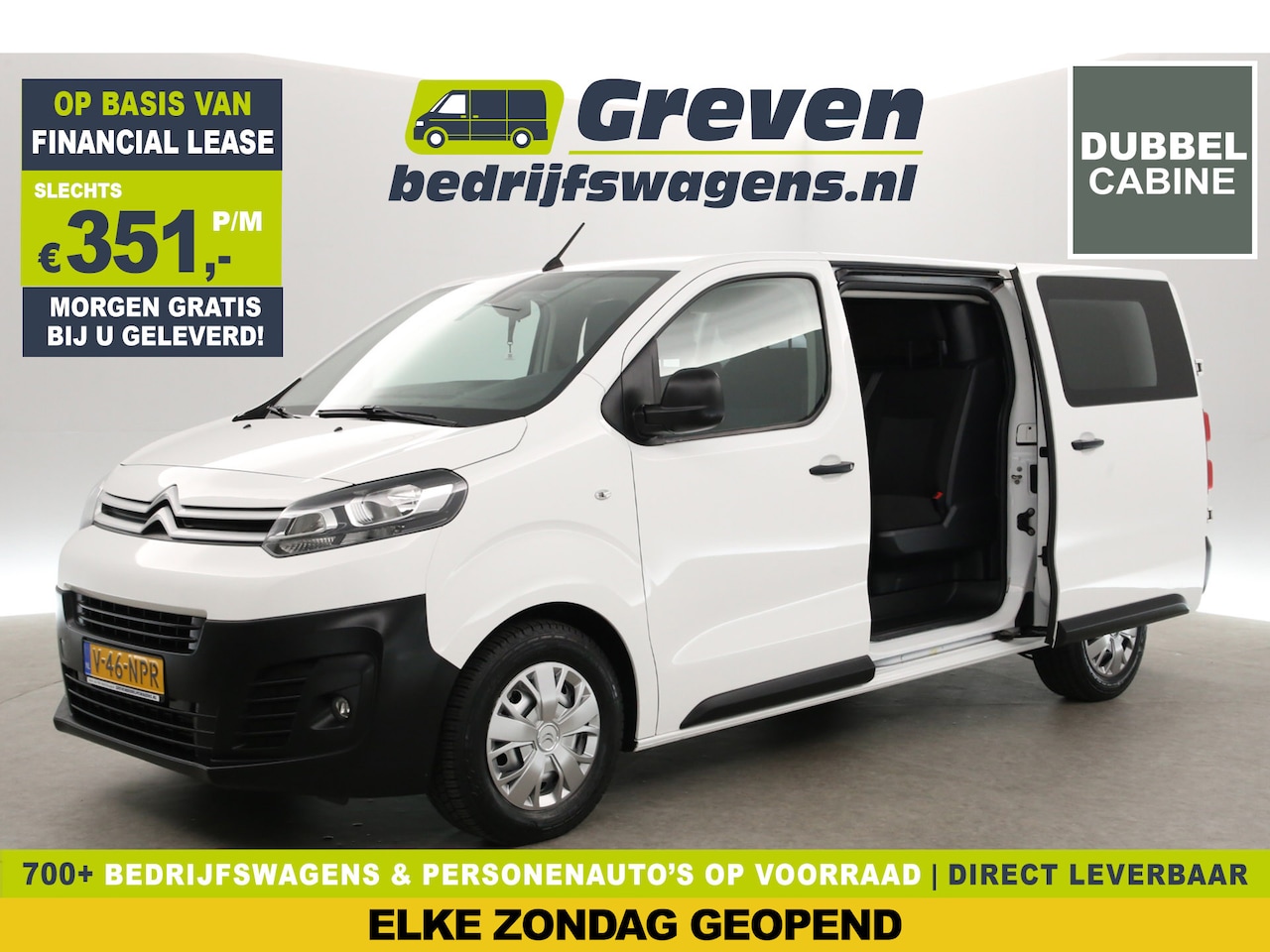 Citroën Jumpy - 2.0 BlueHDI 145PK L3H1 | DC | Airco | Cruise | Carplay | 2xSchuifdeur - AutoWereld.nl