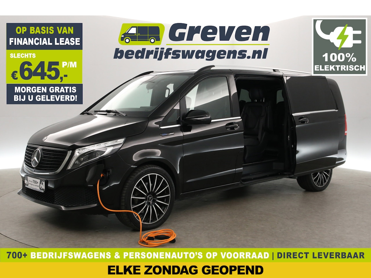 Mercedes-Benz EQV - 300 Minibus Avantgarde 100 kWh | SOH 96% | Snelladen | Aut. | DC | 360° | Sfeer | Adap. Cr - AutoWereld.nl