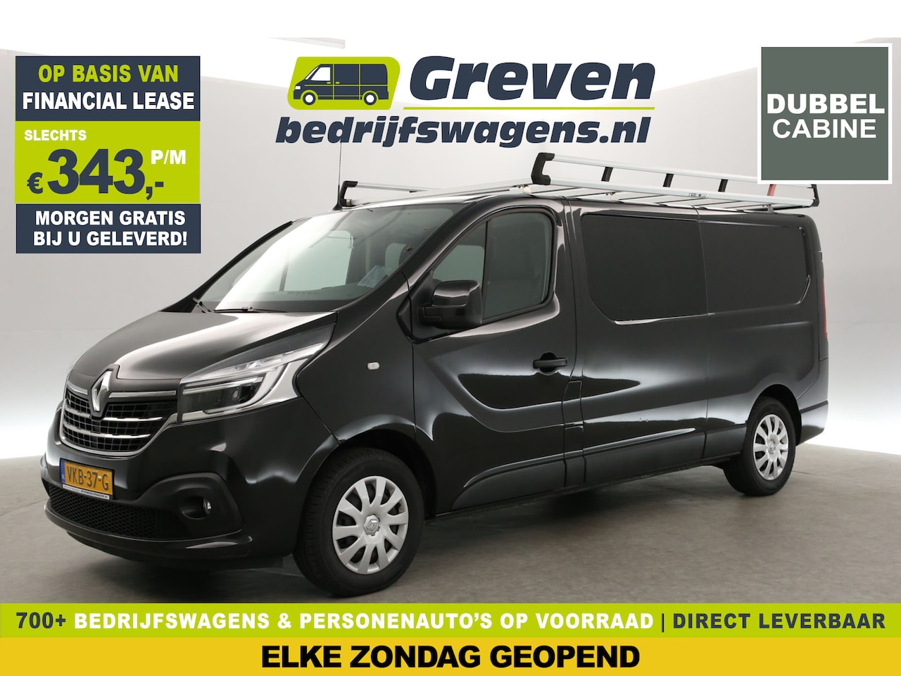 Renault Trafic - 2.0 dCi T29 L2H1 | DC | Airco | Cruise | Trekh. | Navi | Parkeersens. | Imperiaal - AutoWereld.nl