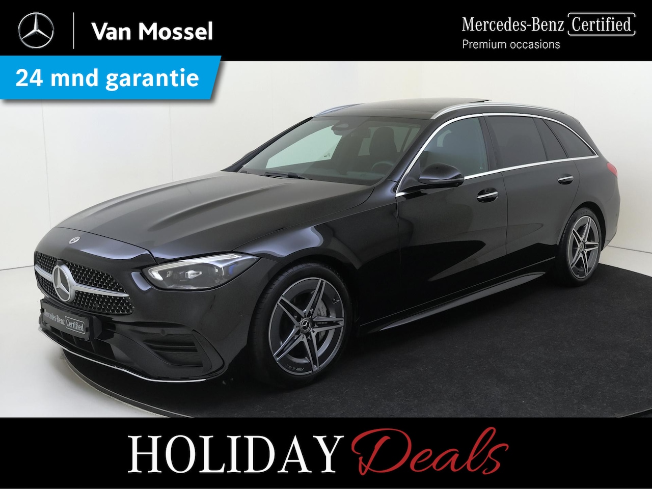 Mercedes-Benz C-klasse Estate - 180 AMG Line / Panoramadak/ Keyless/ Memory/ Sfeerverlichting - AutoWereld.nl