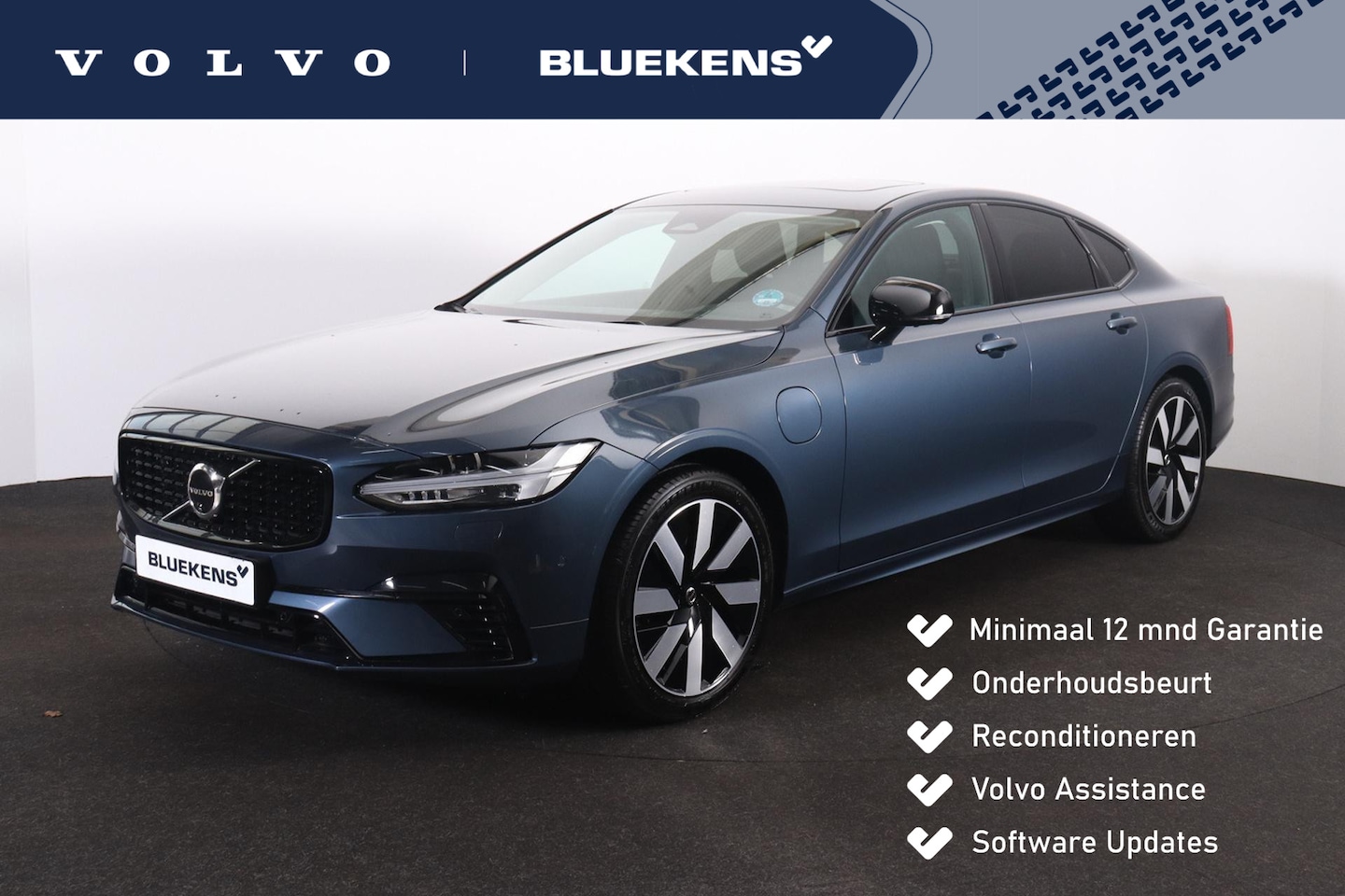 Volvo S90 - T8 AWD Plus Dark - Panorama/schuifdak - IntelliSafe Assist & Surround - 360º Camera - Harm - AutoWereld.nl