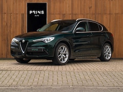 Alfa Romeo Stelvio - 2.0T 280pk AWD Ti Lusso MY21 | Verde Visconti | Lederen dash. | CarPlay | Adapt. cruise