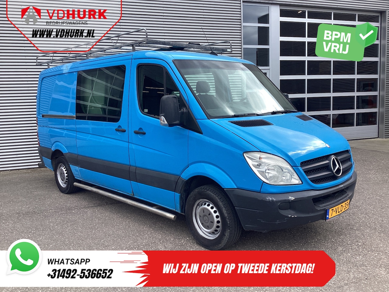 Mercedes-Benz Sprinter - 313 2.2 CDI Aut. L2 DC Dubbel Cabine EXPORT ONLY Airco/ 2.8t Trekverm./ Imperiaal & Trap/ - AutoWereld.nl