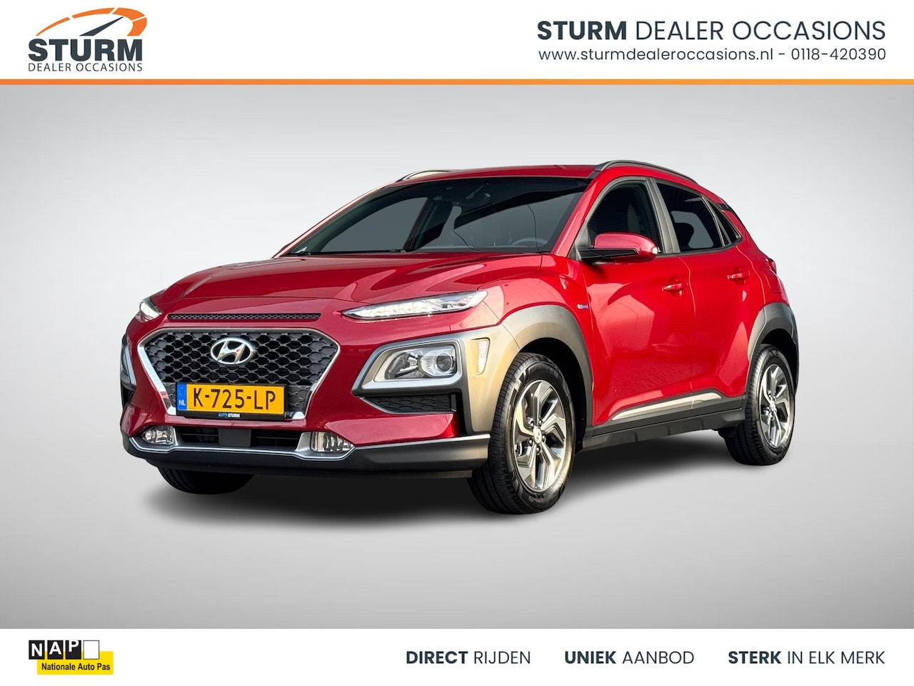 Hyundai Kona - 1.6 GDI HEV Fashion Design NL-Auto! - AutoWereld.nl