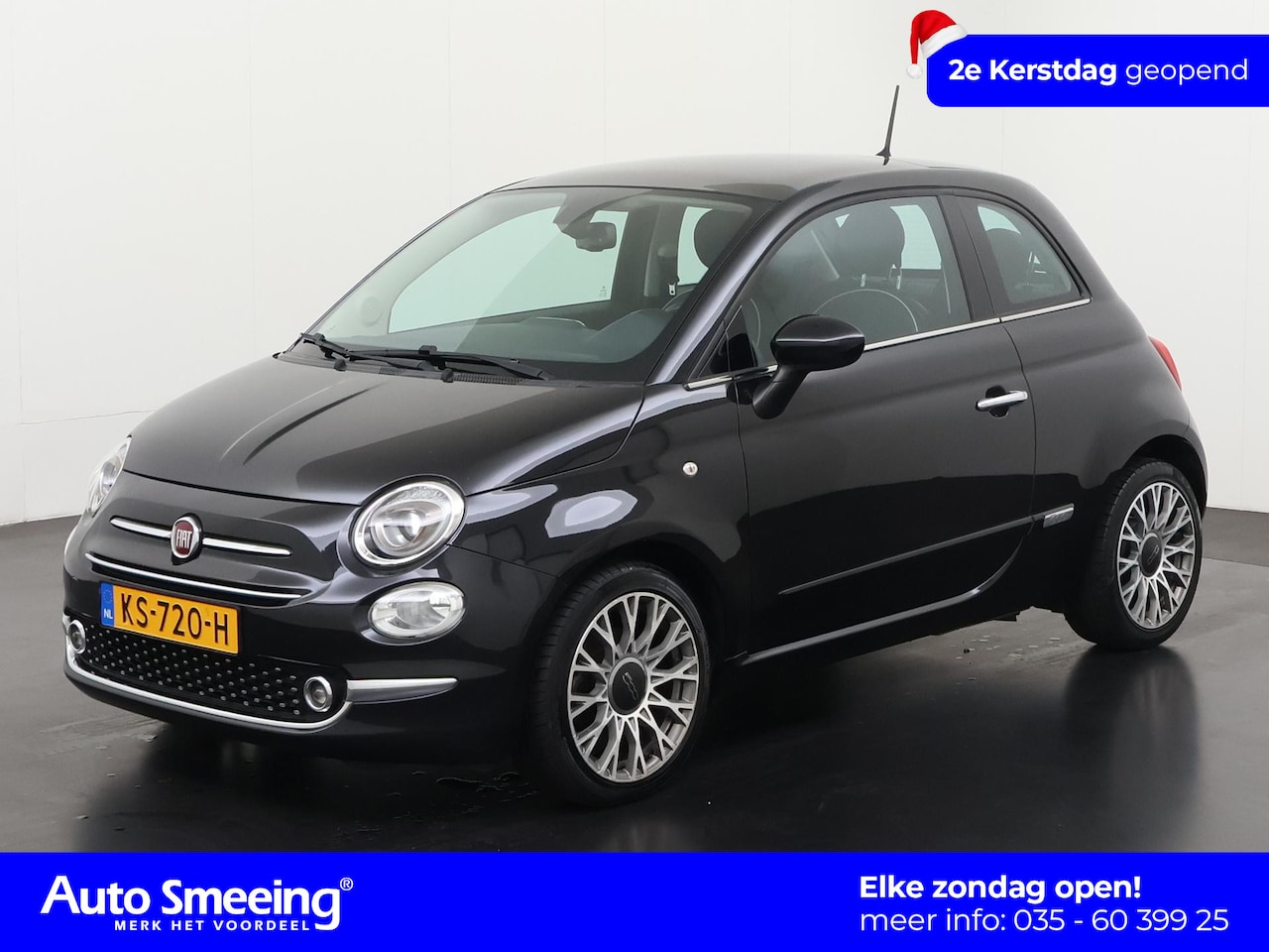 Fiat 500 - 0.9 TwinAir Lounge | Panoramadak | Parkeersensor | Lichtmetalen Velgen | Zondag Open! - AutoWereld.nl
