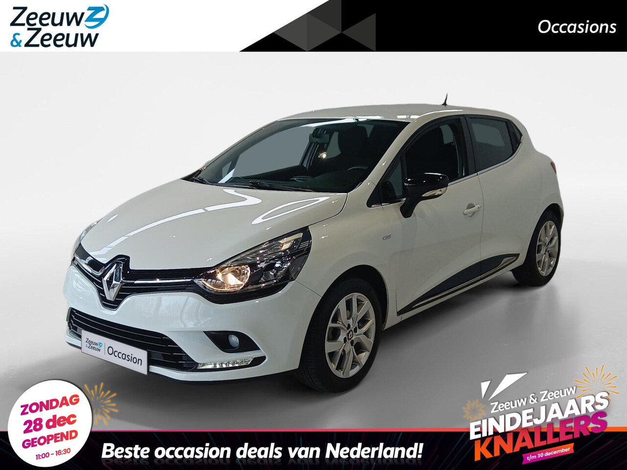 Renault Clio - 0.9 TCe Limited *Navigatie*Parkeersensoren*Trekhaak*LM.Velgen*Cruise Control*Airco*1e eige - AutoWereld.nl