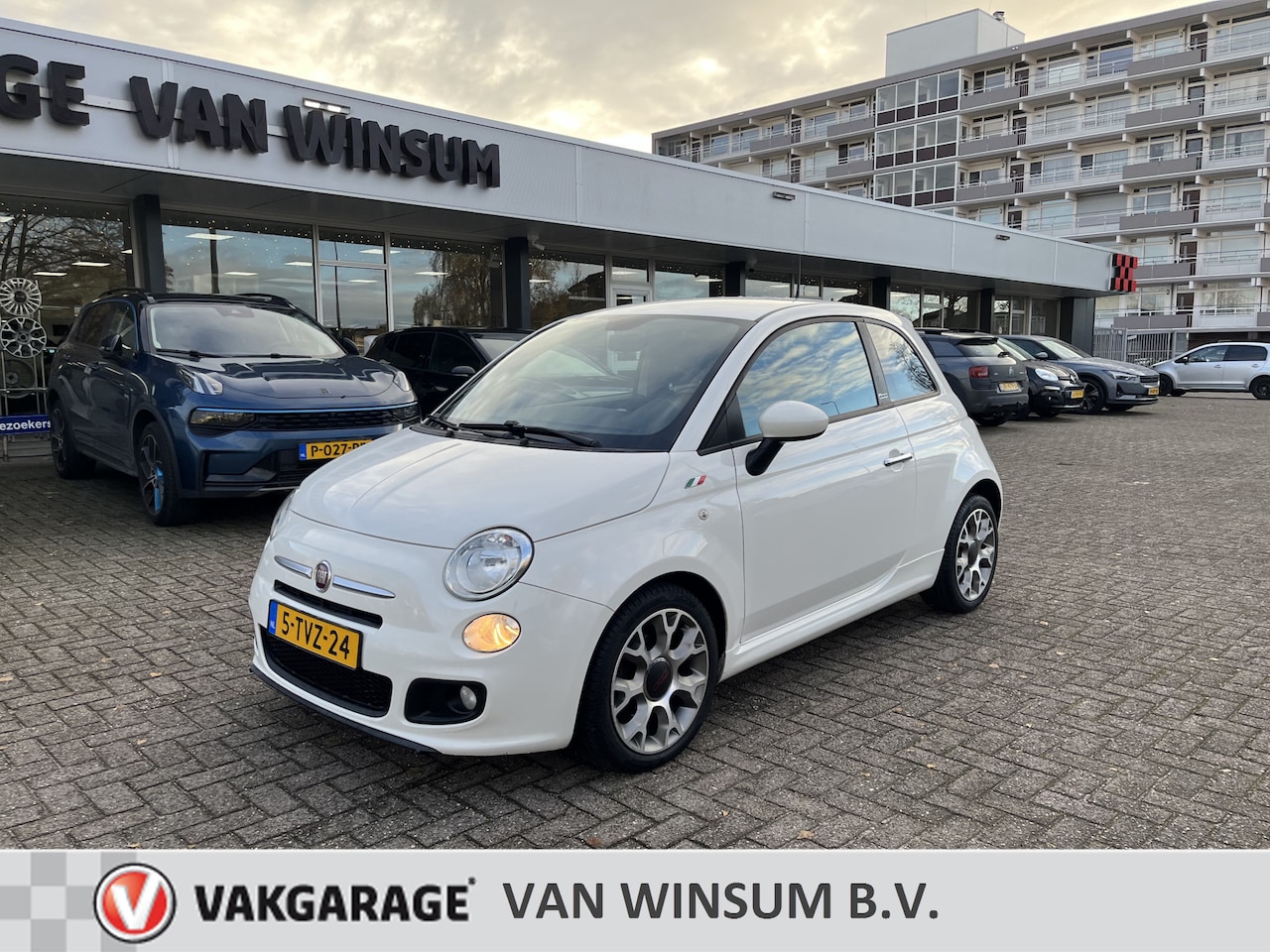 Fiat 500 - 0.9 TwinAir Turbo 500S sportstoelen Lmv Klima Nap - AutoWereld.nl