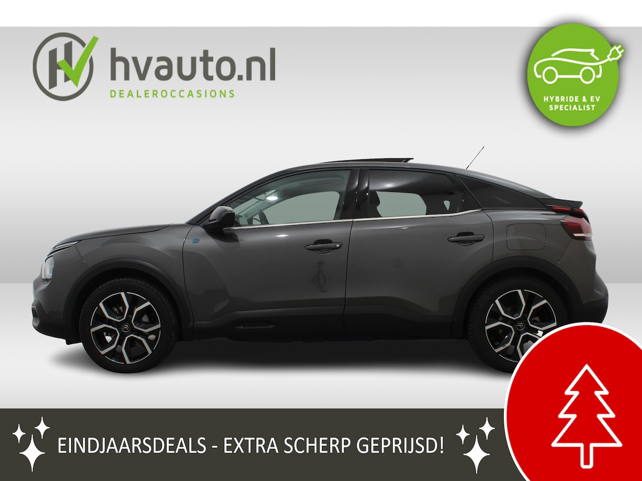 Citroën Ë-C4 - SHINE 50 KWH 3-FASE NIEUW! | Panoramadak | Massage | Leer - AutoWereld.nl