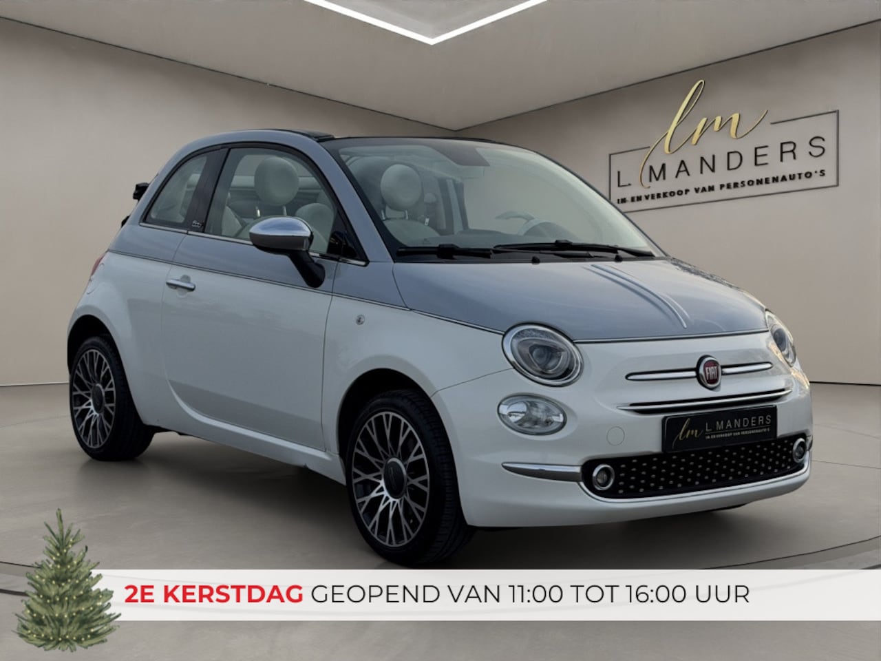 Fiat 500 C - 1.2 Collezione 2019 BICOLORE | Cabrio | Airco | Benzine | PDC - AutoWereld.nl