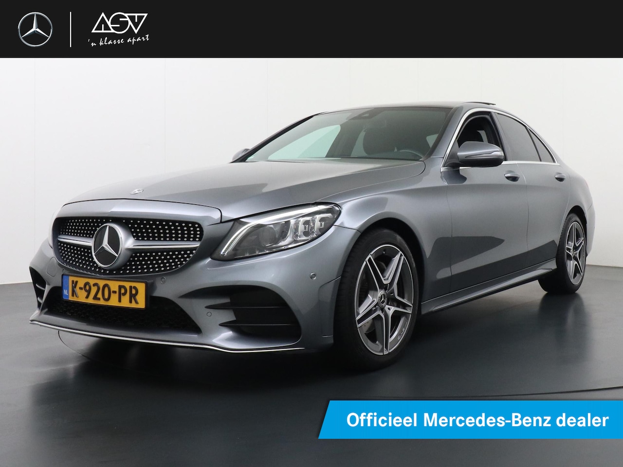 Mercedes-Benz C-klasse - 180 AMG Business Solution | Panorama - Schuifdak | Sfeerverlichting | DAB+ Radio | Multibe - AutoWereld.nl