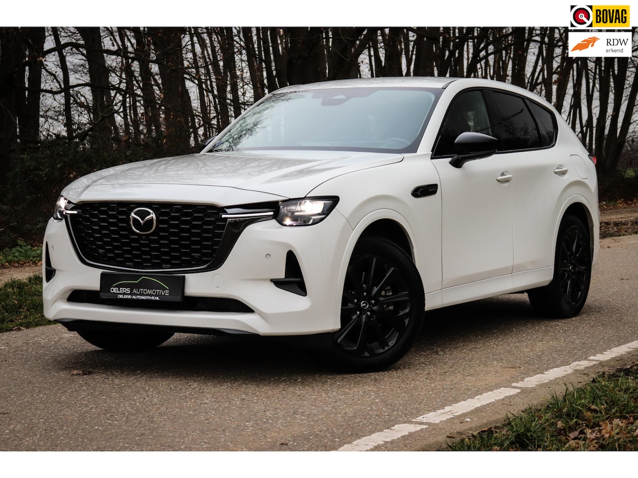 Mazda CX-60 - 2.5 e-SkyActiv PHEV Homura | CarPlay | Wit metalic | Stoelventilatie | Leder | Trekhaak | - AutoWereld.nl