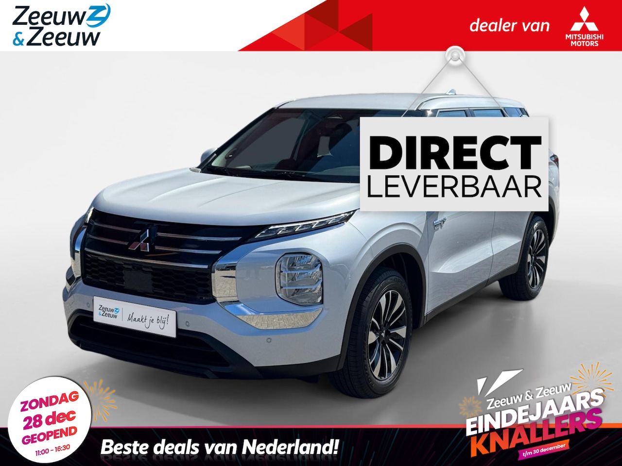 Mitsubishi Outlander - 2.4 PHEV Pure | €6000,- KORTING + €500 euro Accessoire Cheque!| Adaptieve cruise control| - AutoWereld.nl