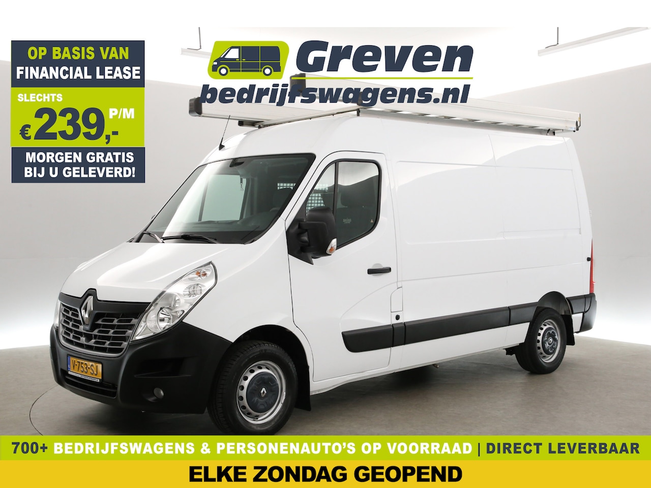 Renault Master - T35 2.3 dCi L2H2 | Airco | Cruise | Trekh. | Imperiaal | Navigatie | Carplay - AutoWereld.nl