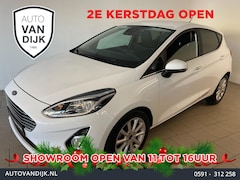 Ford Fiesta - 1.0 EcoBoost Titanium AIRCO CLIMA NAVI VIA APP BLUETOOTH SCHERM PRIVACYGLAS VELGEN PDC ZEE