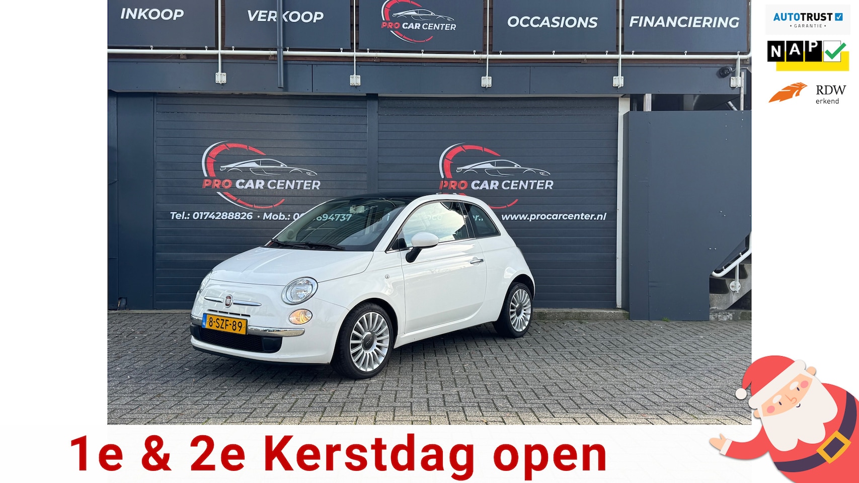 Fiat 500 - 0.9 TwinAir Lounge PANO|AIRCO|1e EIGENAAR|EL.RAMEN|LMV|NAP|APK - AutoWereld.nl