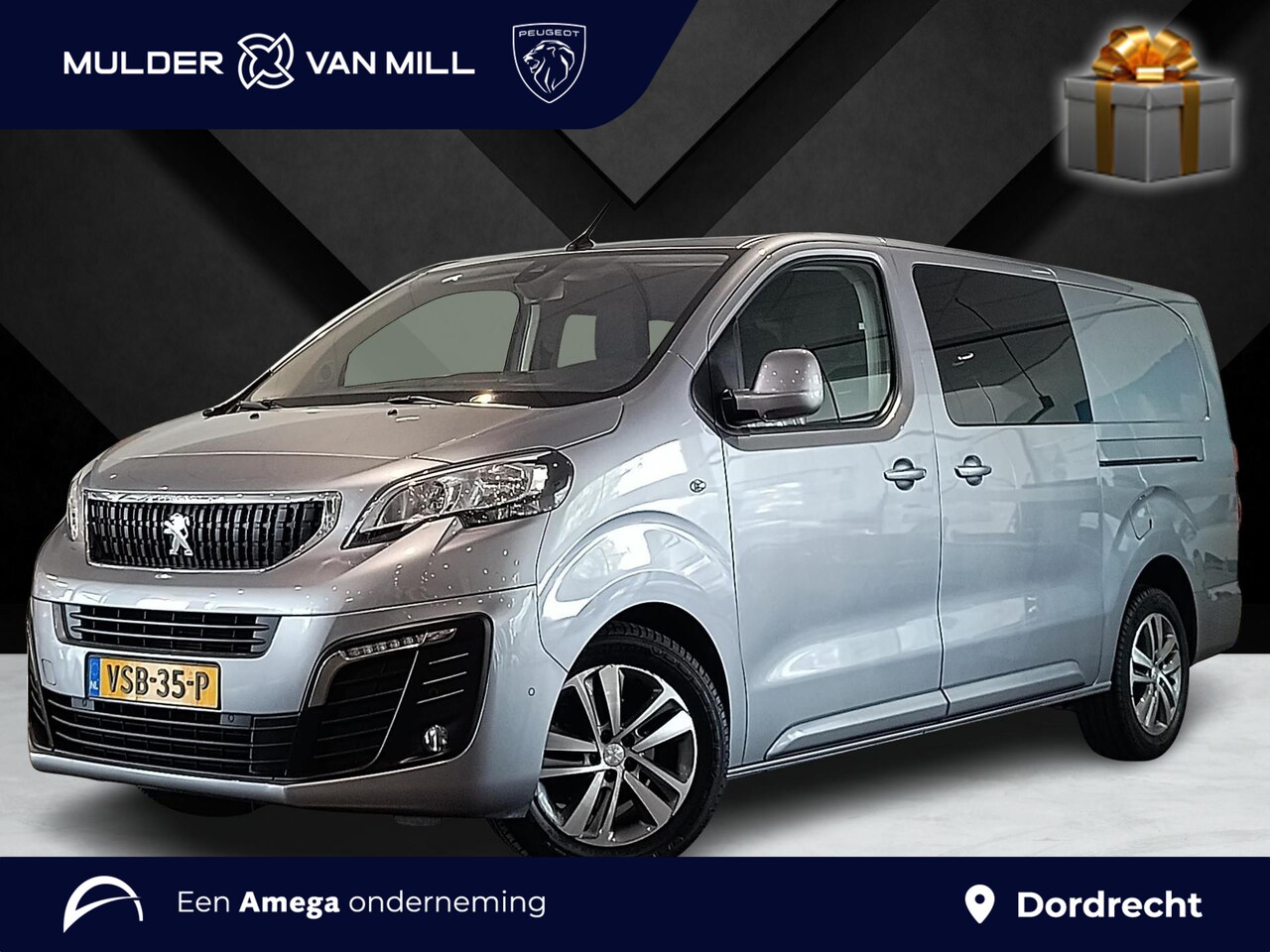 Peugeot Expert - DC Long Asphalt 2.0 BlueHDi 120pk EAT8 AUTOMAAT | DUBBELE CABINE! | NAVI | CAMERA | DAB+ | - AutoWereld.nl