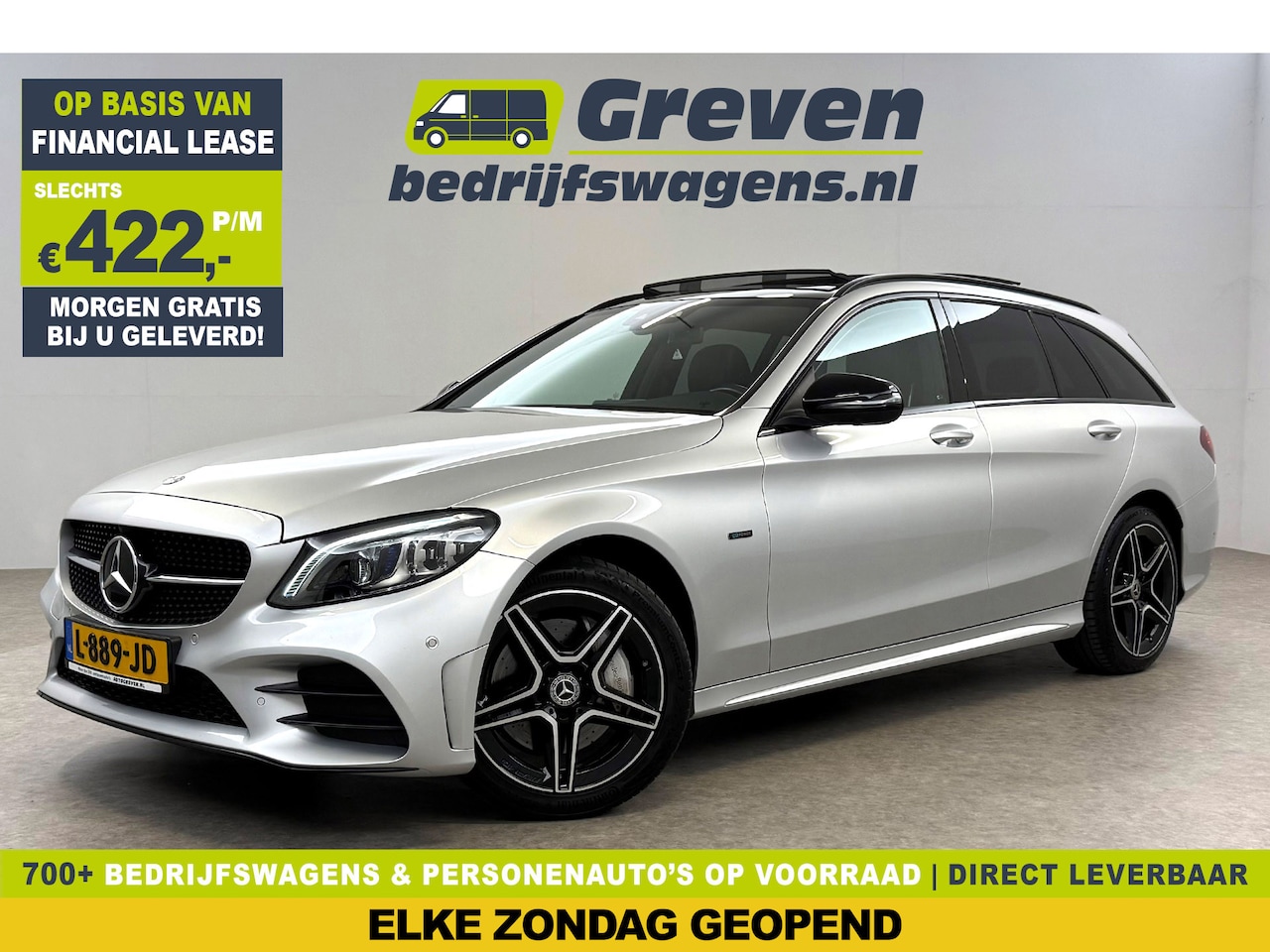 Mercedes-Benz C-klasse - 300 e AMG Limited | SOH 86% | Pano | Sfeer | Virtual | 360° | Trekh. | Stoelverw. | Cruise - AutoWereld.nl