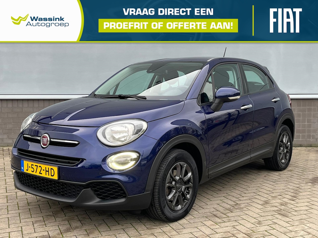 Fiat 500 X - 1.0 FireFly Turbo 115 pk Lounge | Navi | Camera | Apple Carplay / Android Auto - AutoWereld.nl