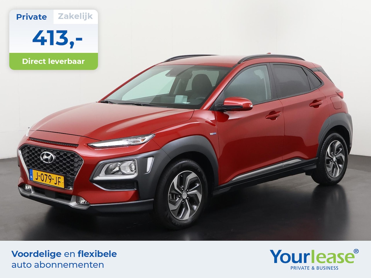 Hyundai Kona - 1.6 GDI HEV Fashion | All-in 413,- Private Lease | Direct uit voorraad - AutoWereld.nl