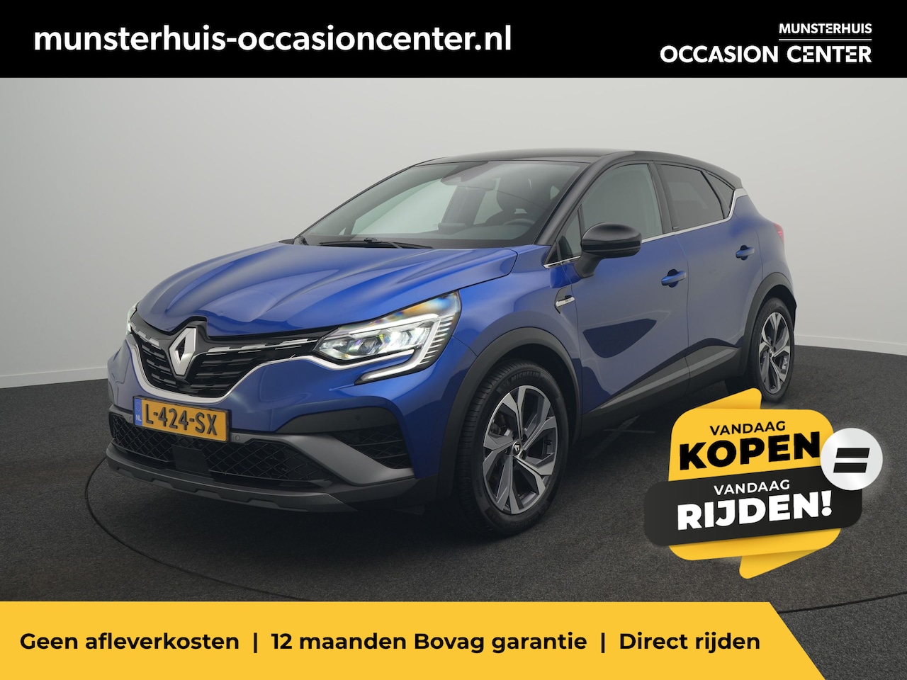Renault Captur - 1.6 E-Tech Hybrid 145 R.S. Line - RIJKLAARPRIJS - Achteruitrijcamera - Groot Navigatiesche - AutoWereld.nl