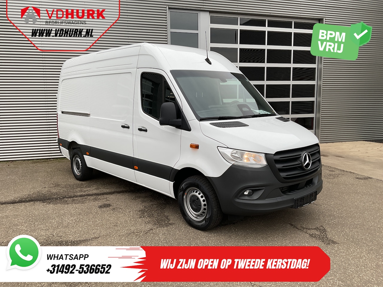 Mercedes-Benz Sprinter - 317 CDI Aut. L2H2 Gev.Stoel/ 270 Gr.Deuren/ Stoelverw./ Navi/ Camera/ Cruise/ Airco/ DAB - AutoWereld.nl