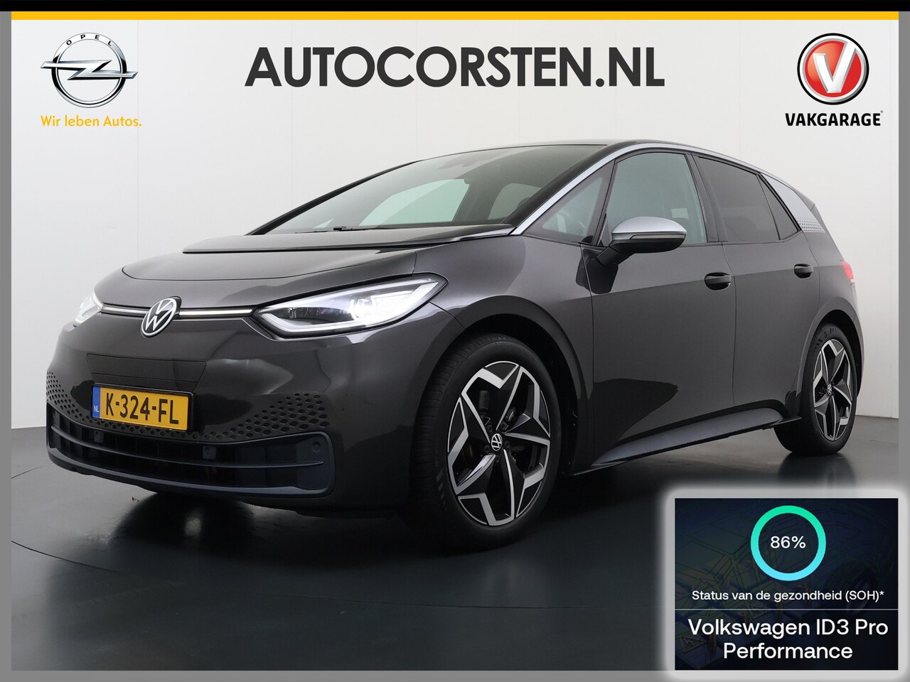 Volkswagen ID.3 - First Plus 58kWh Navi-Pro Adap.Cruise Camera 19" Ecc Apple Carplay Android Auto SOH 86% St - AutoWereld.nl