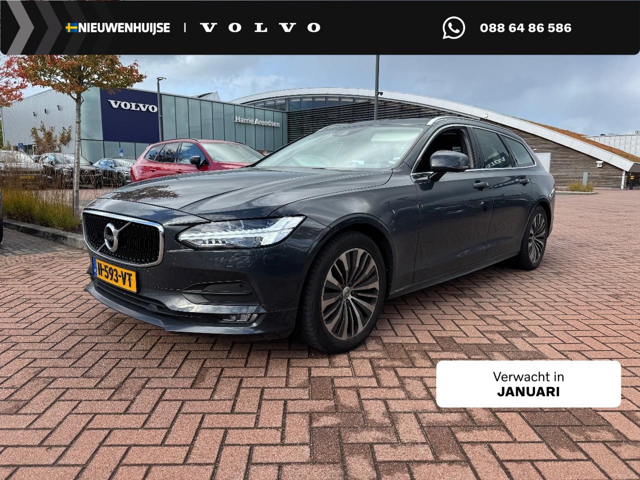 Volvo V90 - 2.0 T4 Momentum Pro | Adaptieve Cruise Control | Schuif-/ Kanteldak | Trekhaak | Stoel + S - AutoWereld.nl